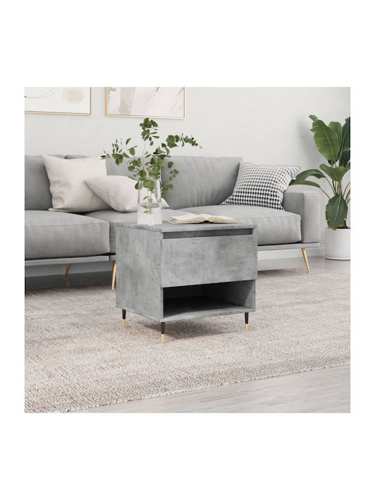 Rectangular Wooden Side Table Γκρι Σκυροδέματος...