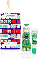 L'Occitane Holiday Hugs & Kisses Sparkling Leaves Skin Care Set for Moisturizing