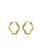 ecarla Earrings Gold Plated with Stones