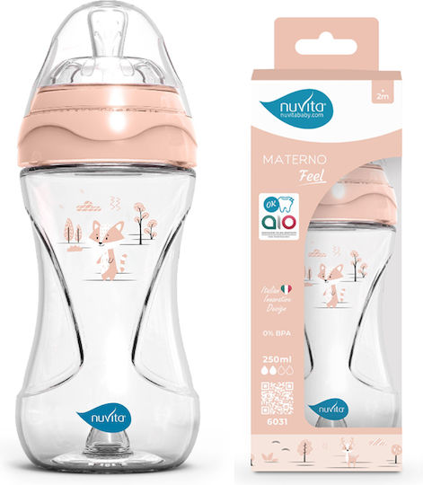 Nuvita Plastikflasche Gegen Koliken mit Silikonsauger für 2+ Monate 250ml