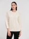 Women's Long Sleeve Sweater Beige