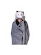 Noxxiez Blanket Gray 130x110cm