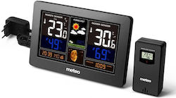 Meteo Wi-fi Meteo SP95 Ασύρματος Μετεωρολογικός Σταθμός Ψηφιακός Επιτραπέζιος Μαύρος Meteo Wi-fi Meteo SP95 Ασύρματος Μετεωρολογικός Σταθμός Ψηφιακός Επιτραπέζιος Μαύρος
