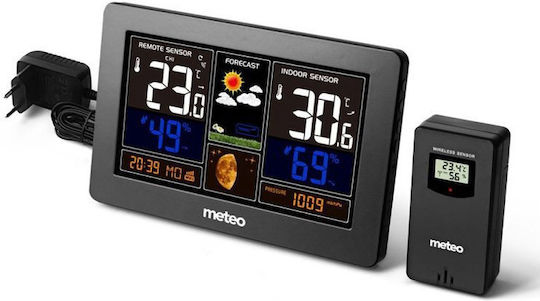 Meteo Wi-fi Meteo SP95 Wireless Stație meteorologică Digital Tabletop Black