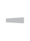 Alphab2b Rechteckige Bruchware aus Spanplatte Weiß 180x10cm GR-SOCLEWHITE180