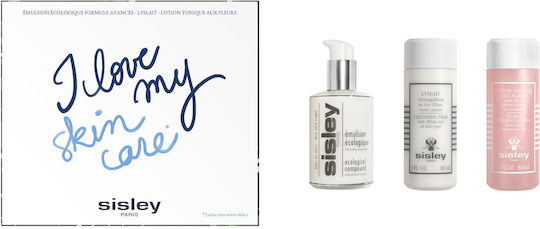 Sisley Paris Essentials Skin Care Set for Moisturizing and Facial Cleaning 3 Pieces