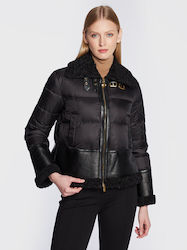 Pinko Women's Short Puffer Jacket for Winter Black