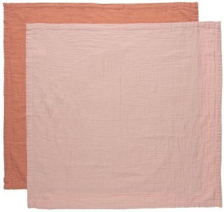 Bebejou Cotton Swaddle Wraps Pink Pink 70x70cm. 3pcs