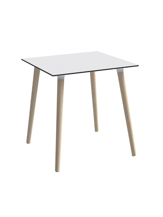 Stefano Square Table Kitchen Wooden Wooden 80x80x75cm