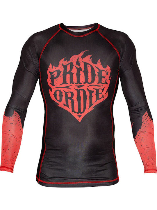 PrideOrDie Long Sleeve Shirt POD213 for Jiu-Jitsu Black