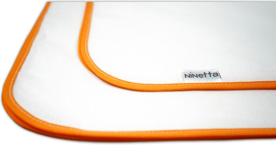 Ninetta Bebe Flanell-Kuscheldecke Orange Orange 80x90cm.