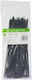 Techly Cable Ties Plastic x4.8mm in Black Colour (100 pcs)