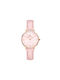 Daniel Wellington Petite Γυναικείο Ρολόι 28mm Μπαταρίας με Ροζ Δερμάτινο Λουράκι
