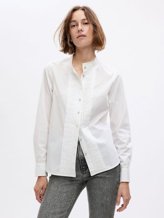 GAP Women's Long Sleeve Shirt optic white