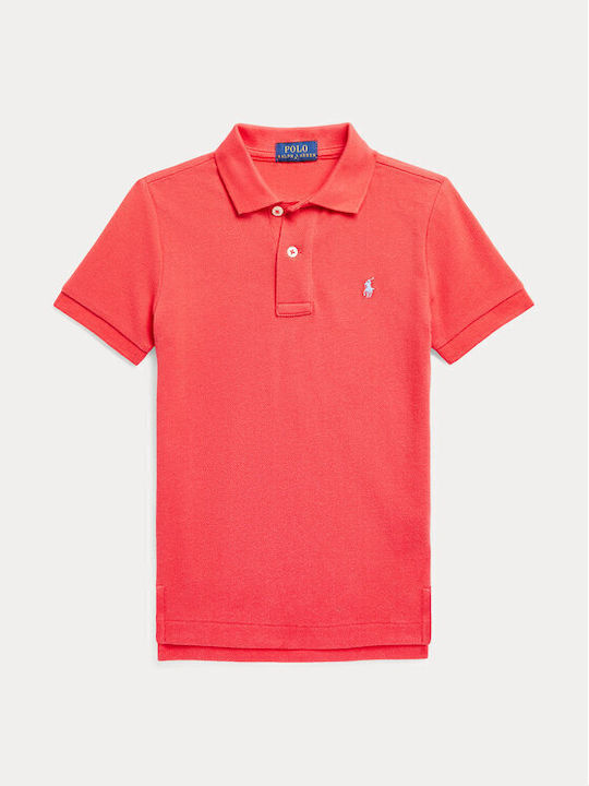 Ralph Lauren Kinderhemd Kurzarm Rot