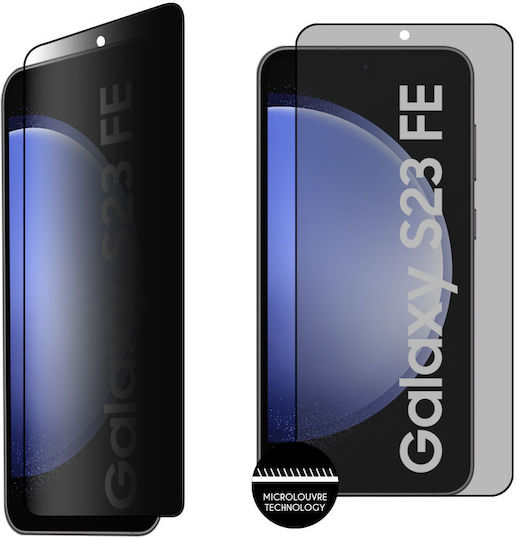 Idol 1991 9h 0.3mm Privacy Full Face Tempered Glass Negru (Galaxy S23 FE)