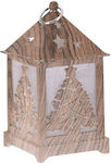 BigBuy Christmas Wood Lantern