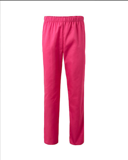 Velilla Unisex Medizinische Hosen Fuchsie aus Baumwolle und Polyester