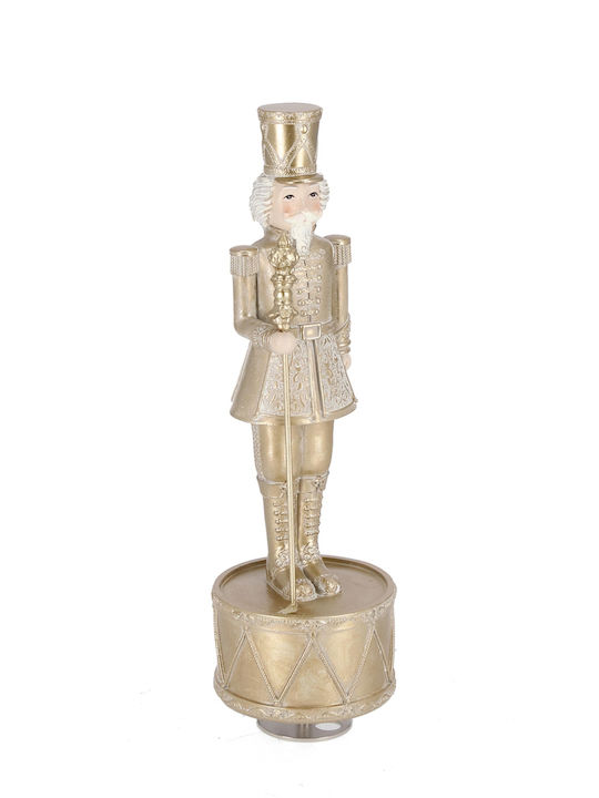 Bizzotto Polyresin Christmas Nutcracker with Music