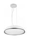 Spot Light Κρεμαστό Φωτιστικό Λευκό LED με Θερμό Λευκό Φως Καμπάνα 50εκ.
