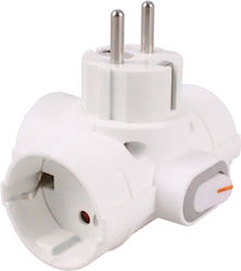 Aigostar T-Shaped Wall Plug 3 Sockets