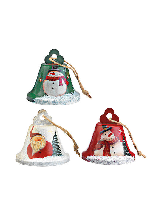 Adorex Christmas Metallic Bell Ornament 9x8cm