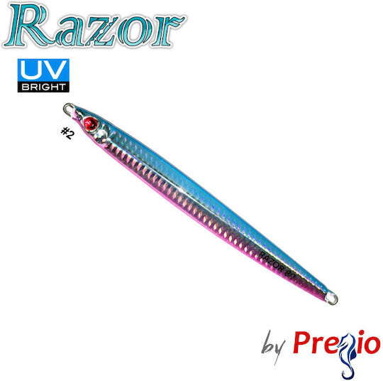 Pregio Künstlicher Köder Pilker Nr. 2 80 g Blau-Rosa