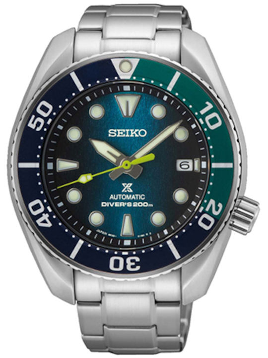 Seiko Prospex Ceas Bărbați 45mm Baterie cu Brățară Din Metal Argintie