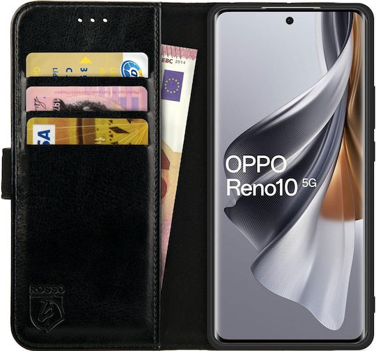 Rosso Element Pu Портмоне Изкуствена кожа Черен (Oppo Reno10)