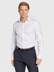 Calvin Klein Men's Shirt Long-sleeved White