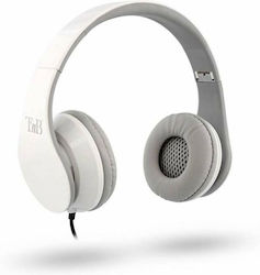 T'nB Stream Ενσύρματα Over Ear Ακουστικά Λευκά