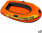 Intex Explorer Pro 100 3 Φουσκωτή Βάρκα για 1 Άτομο Πορτοκαλί 160x94εκ.
