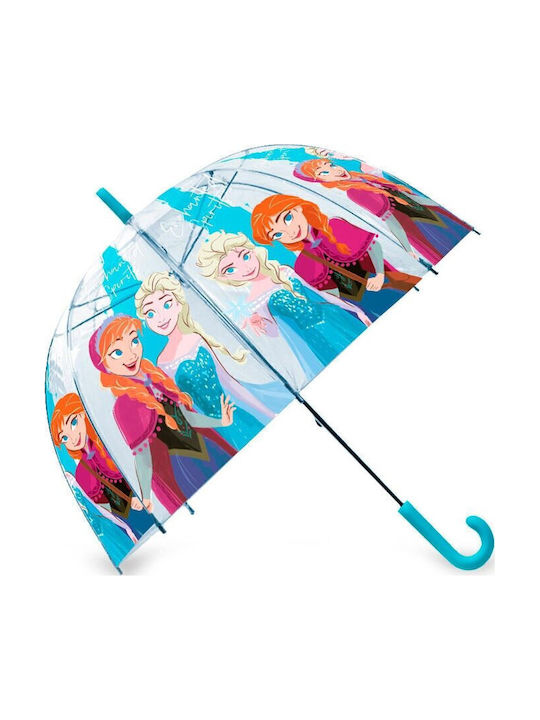 Kids Curved Handle Umbrella with Diameter 46cm Multicolour