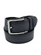 Wide Men's Belt Leather Blue