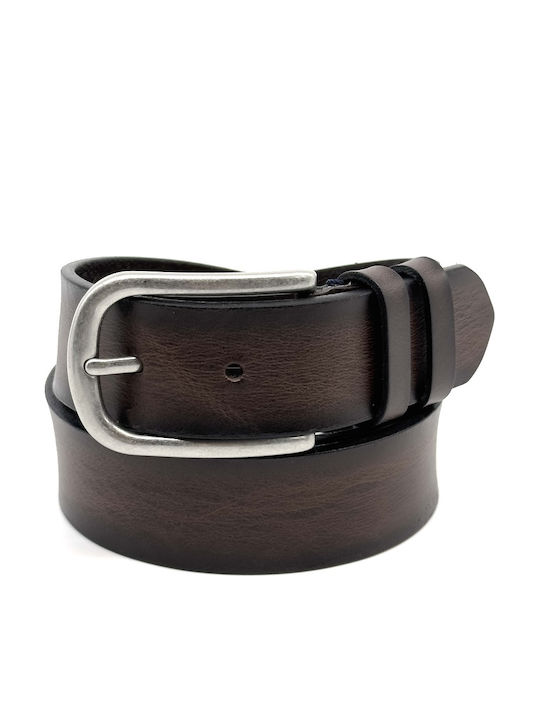 Legend Accessories Ανδρική Ζώνη Δερμάτινη Καφέ