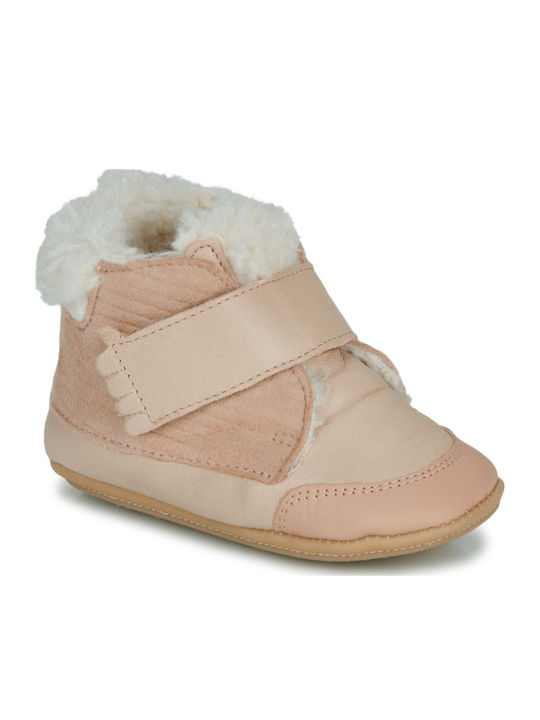 My Lederne Kinderstiefeletten Beige