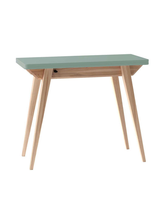 Envelope Tisch Ausziehbar Holz Sage Green 90(+45)x45x76cm