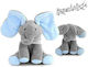 Plush Elephant Βελούδινο with Sound 28 cm.