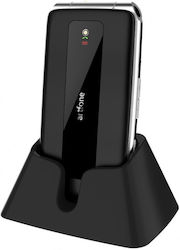 Artfone F20 Dual SIM Mobil cu Butone Mari (Meniu grecesc) Negru