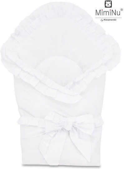 MimiNu Blanket Nursery Swaddling Blankets White White 75x75cm