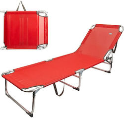 Aktive Foldable Aluminum Beach Sunbed 188x30x58cm