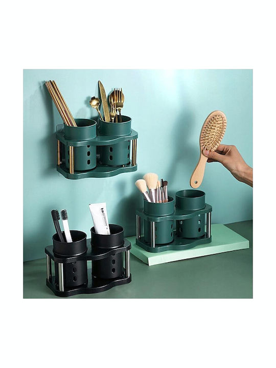 Plastic Green Cutlery Drainer 19x9.5x10cm