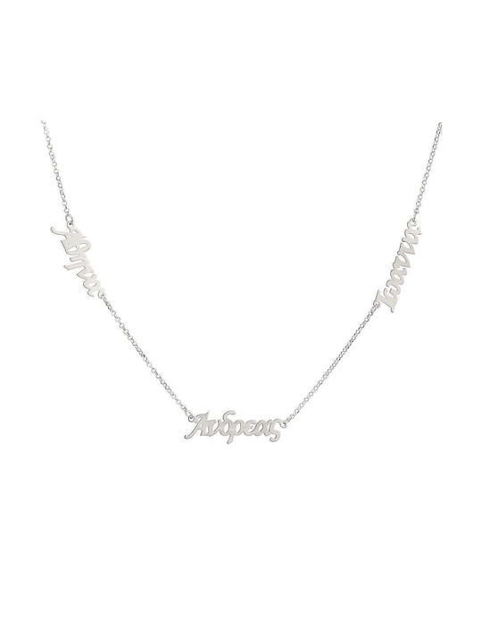 Goldsmith Necklace Name from Silver