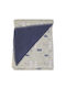 Dreams by Joyce Blanket Nursery Swaddling Blankets Cotton Gray Gray 75x100cm