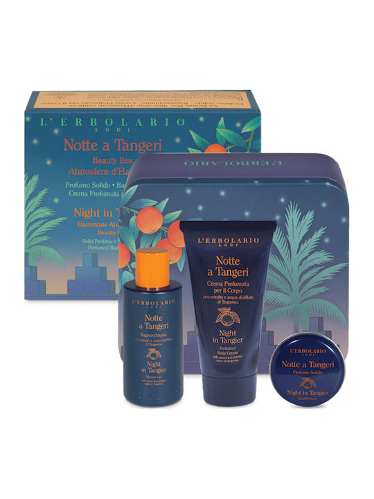 L' Erbolario Notte A Tangeri Beauty Box Hammam Atmospheres Комплект за грижа за кожата за Почистване на тялото за ароматна атмосфера като в Хамам