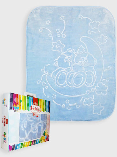 Energiers Одеяло Детско легло Синьо Sky Blue 100x120см.