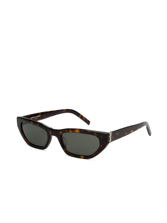 Ysl Дамски Слънчеви очила с Зелен Слънчеви очила Рамка и Зелен Леща SL M126 002