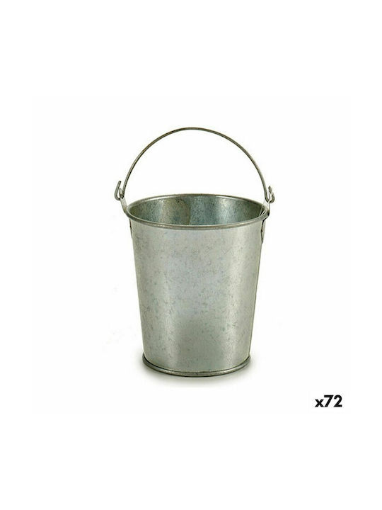 Ibergarden Κύβος Flower Pot 15.5x11cm Silver S3624617