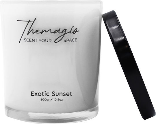 Themagio Aromatic Soy Candle in Jar with Exotic Sunset Perfume 300g