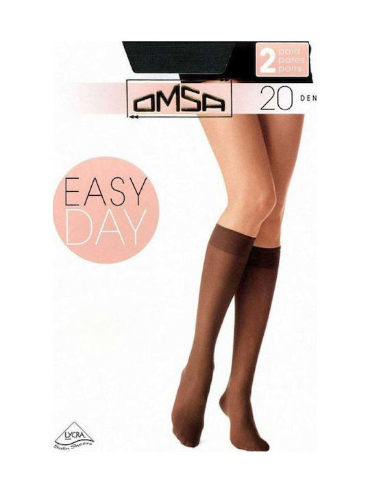 Omsa Easy Day Sosete dama 20 Den Negre